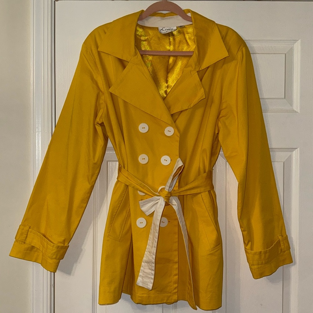 Vintage Yellow Rain Coat